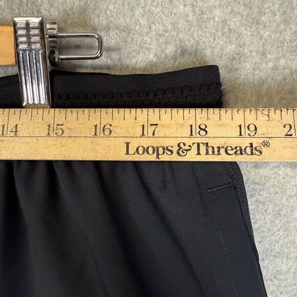 Fabletics Mens Size XXL Athletic Running Shorts Black 7" Elastic Waist Pockets - Picture 3 of 7